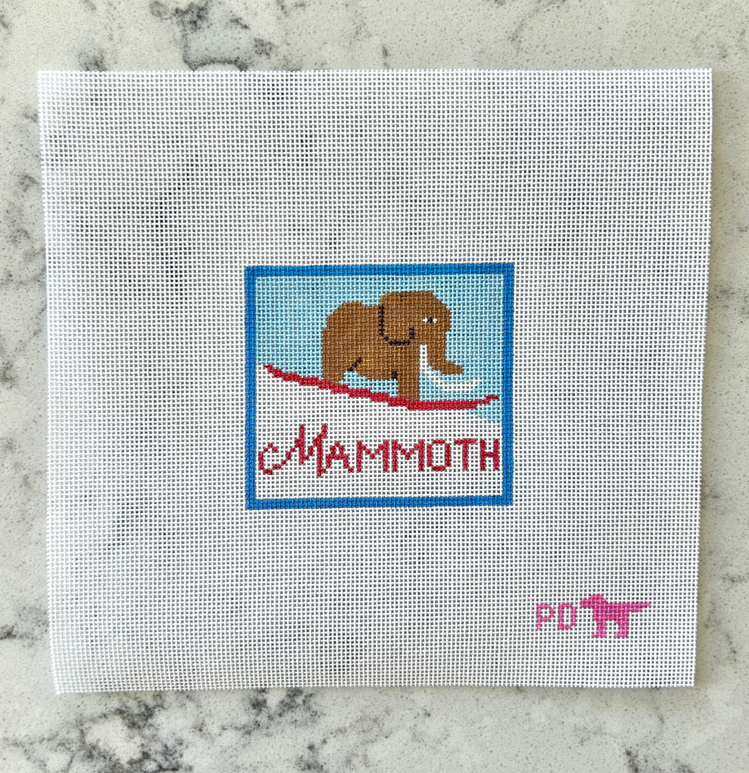Vintage Mammoth Ski Badge