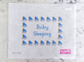 Blue Sailboat Baby Sleeping Sign