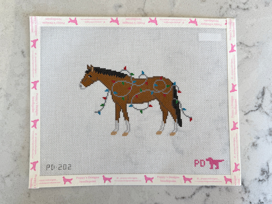 Christmas Lights- Horse