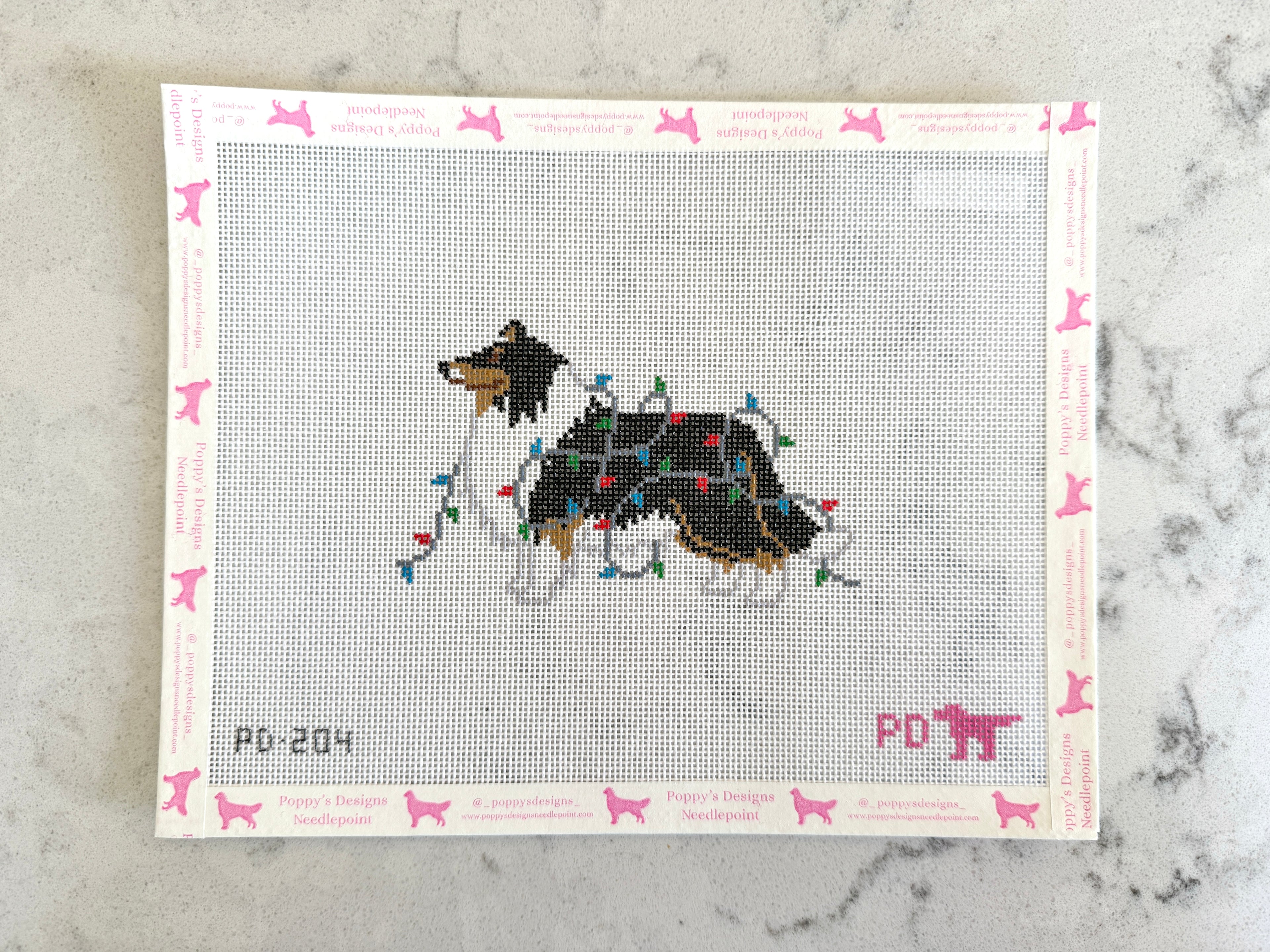 Christmas Lights- Tri Color Collie