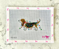 Christmas Lights- Basset Hound