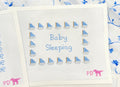 Blue Sailboat Baby Sleeping Sign