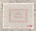 Pink Bow Baby Sleeping Sign