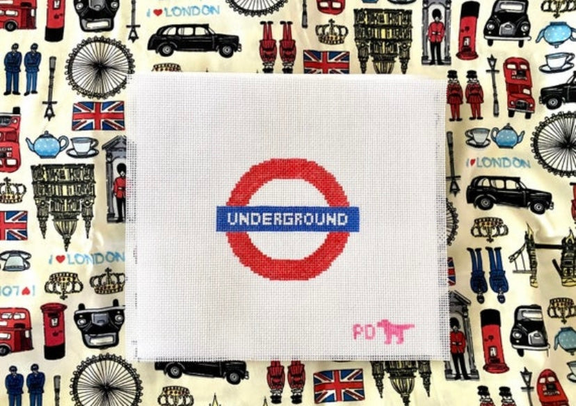 London England Underground Sign Canvas