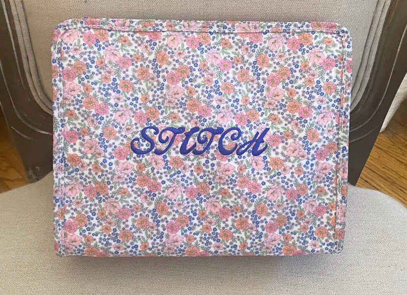 Floral Needlepoint Accessory Stitch Bag