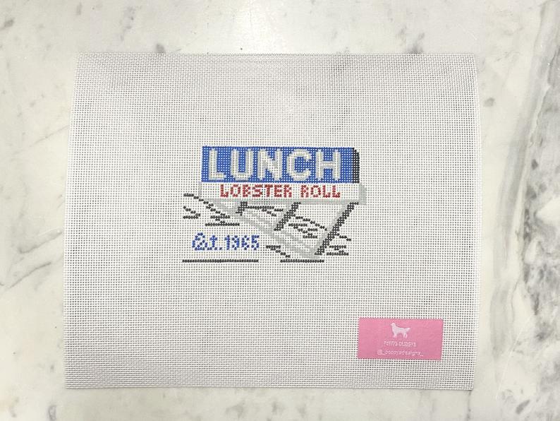 Lunch Lobster Roll Sign Canvas Preorder