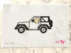 Jeep Wrangler with Dog