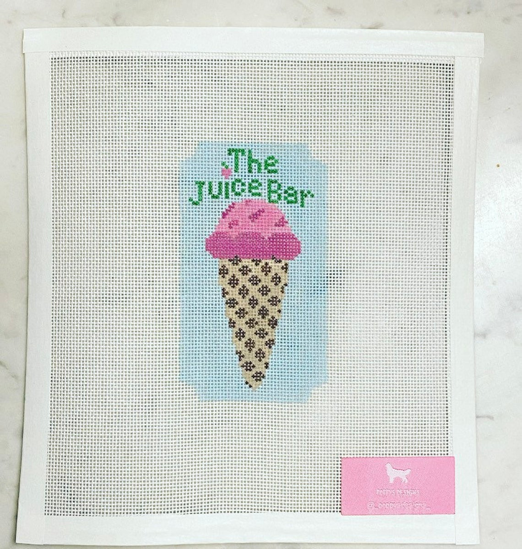 The Juice Bar Nantucket Ice Cream Cone Canvas