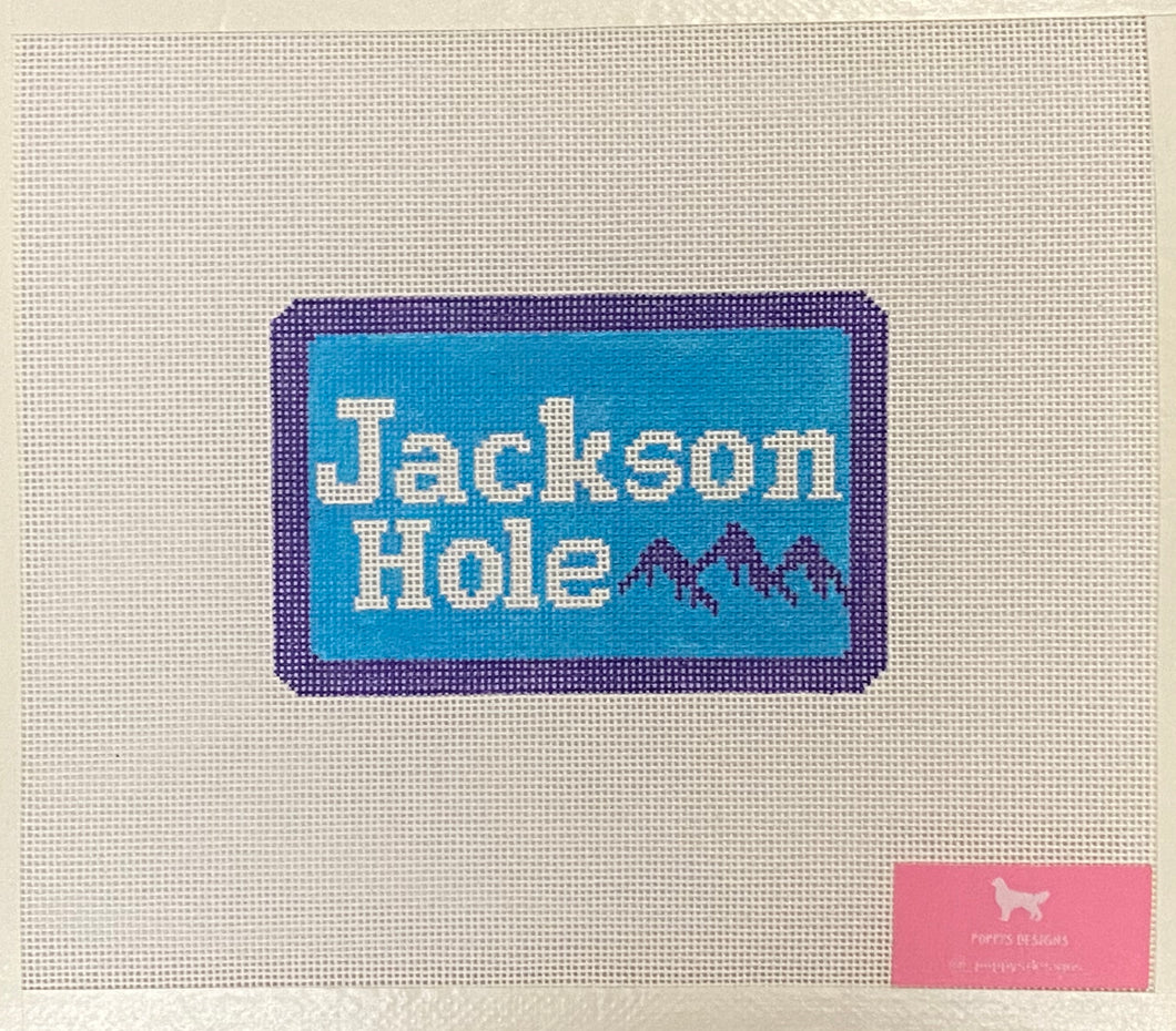 Jackson Hole Ski Badge Canvas Preorder